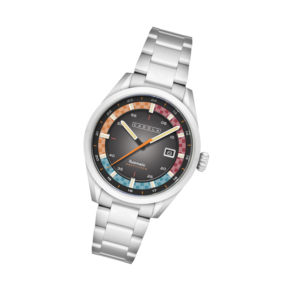 Cadola Paddock Automatic Watch with Slate Black Dial #CD-1037-11