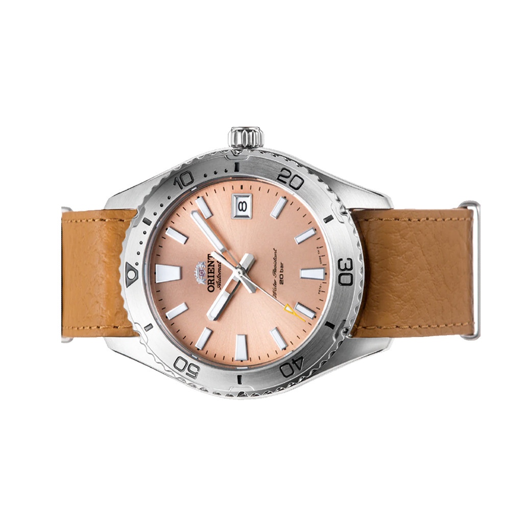 Brown Orient Mako Xl Leather Strap HOT Orient Mako Xl Rubber Strap