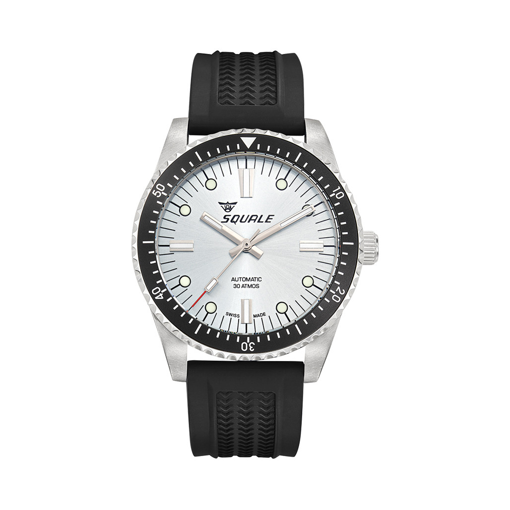 Squale Montauk 300M Swiss Automatic Diver with Frozen Silver Dial