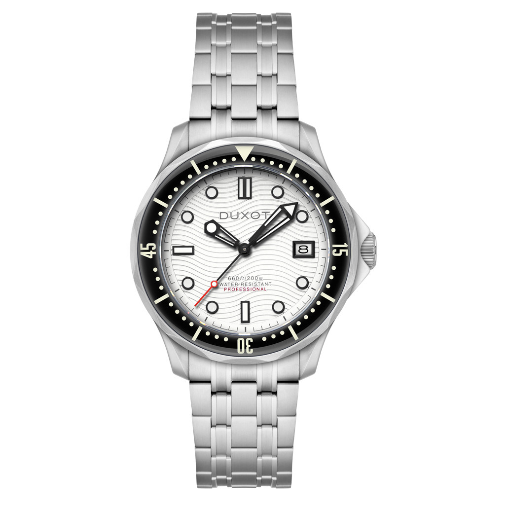 Duxot Henri Diver Automatic with Polar White Dial #DX-2060-77