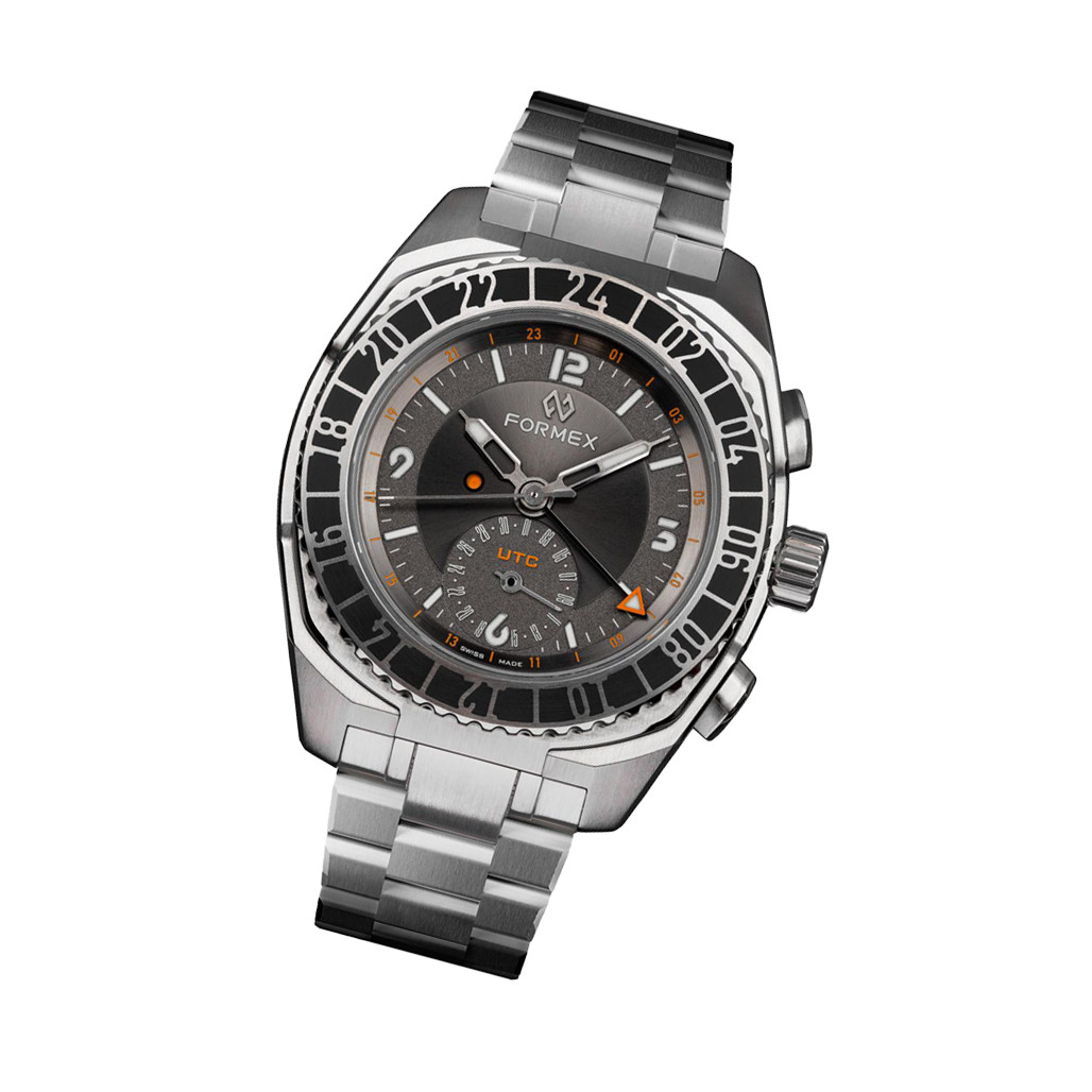 Formex Stratos UTC Automatic 41mm Watch with Grey Dial #1101.1