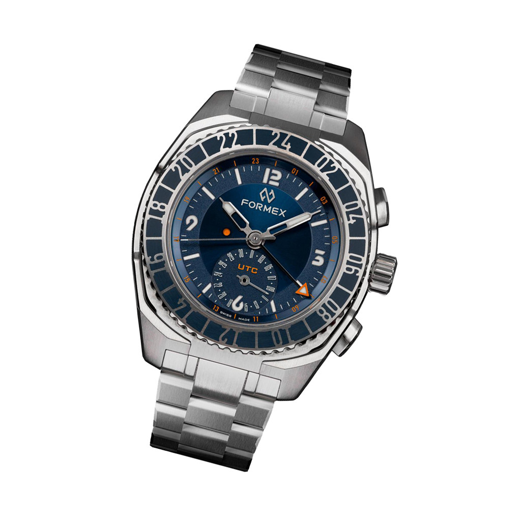 Formex Stratos UTC Automatic 41mm Watch with Blue Dial #1101.1