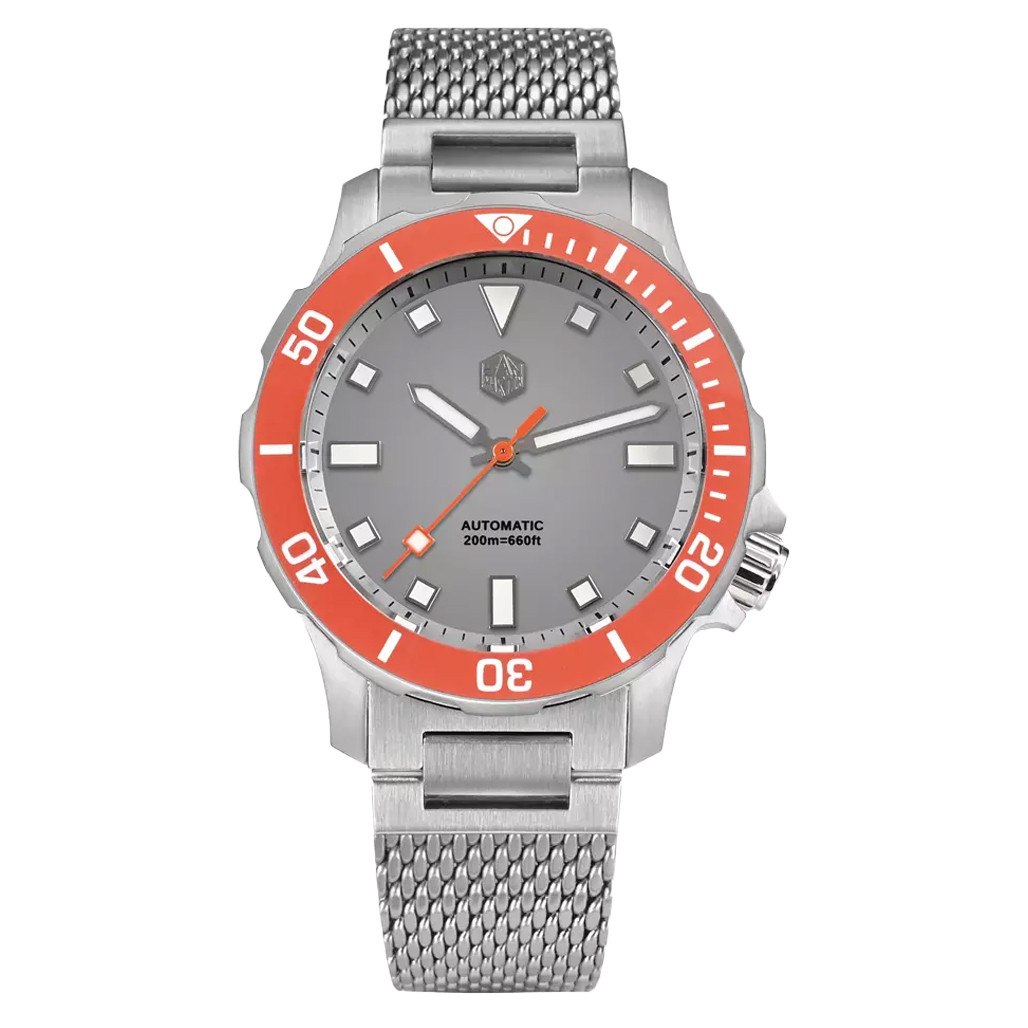 イオーヌサンプロ8　SAN様 San Martin 39.5mm Automatic Dive Watch with Grey Dial #SN085-A