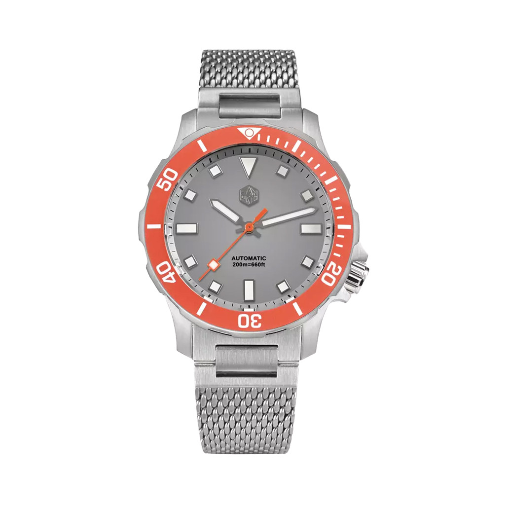 San Martin 39.5mm Automatic Dive Watch with Grey Dial #SN085-A