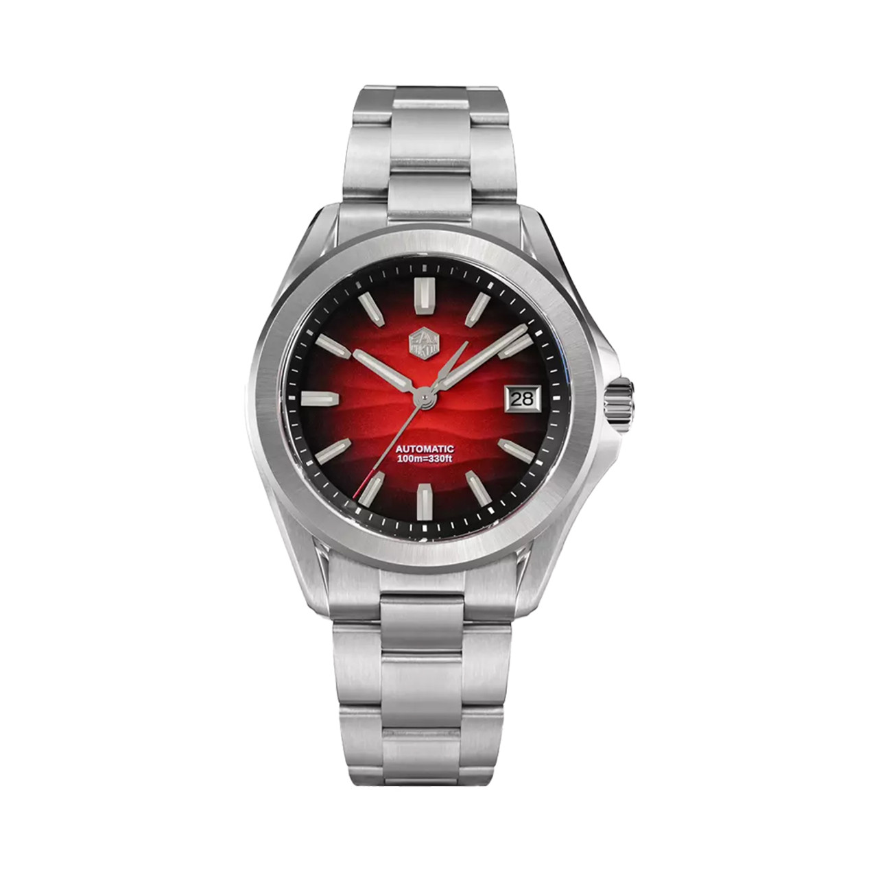 San Martin 39mm Automatic Watch with Red Desert Dial #SN0129-C