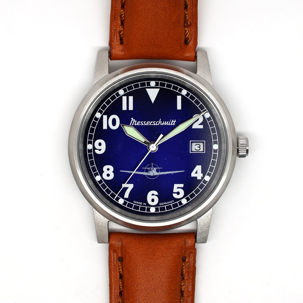 Orologio da aviatore con lancette Superluminova - Messerschmitt Modello: ME- 9673-108M