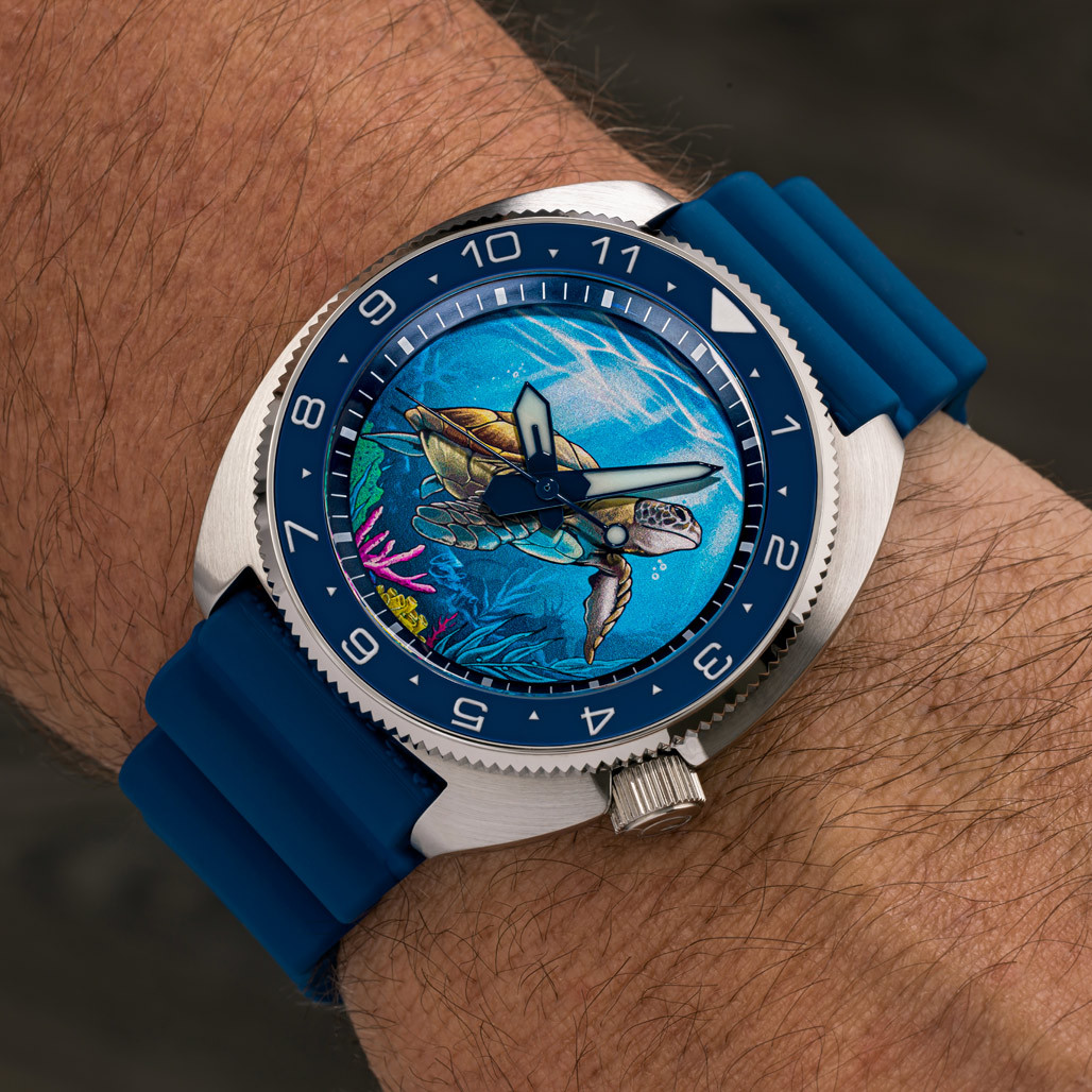Islander Automatic Turtle Dive Watch with Blue Dial #ISL-301