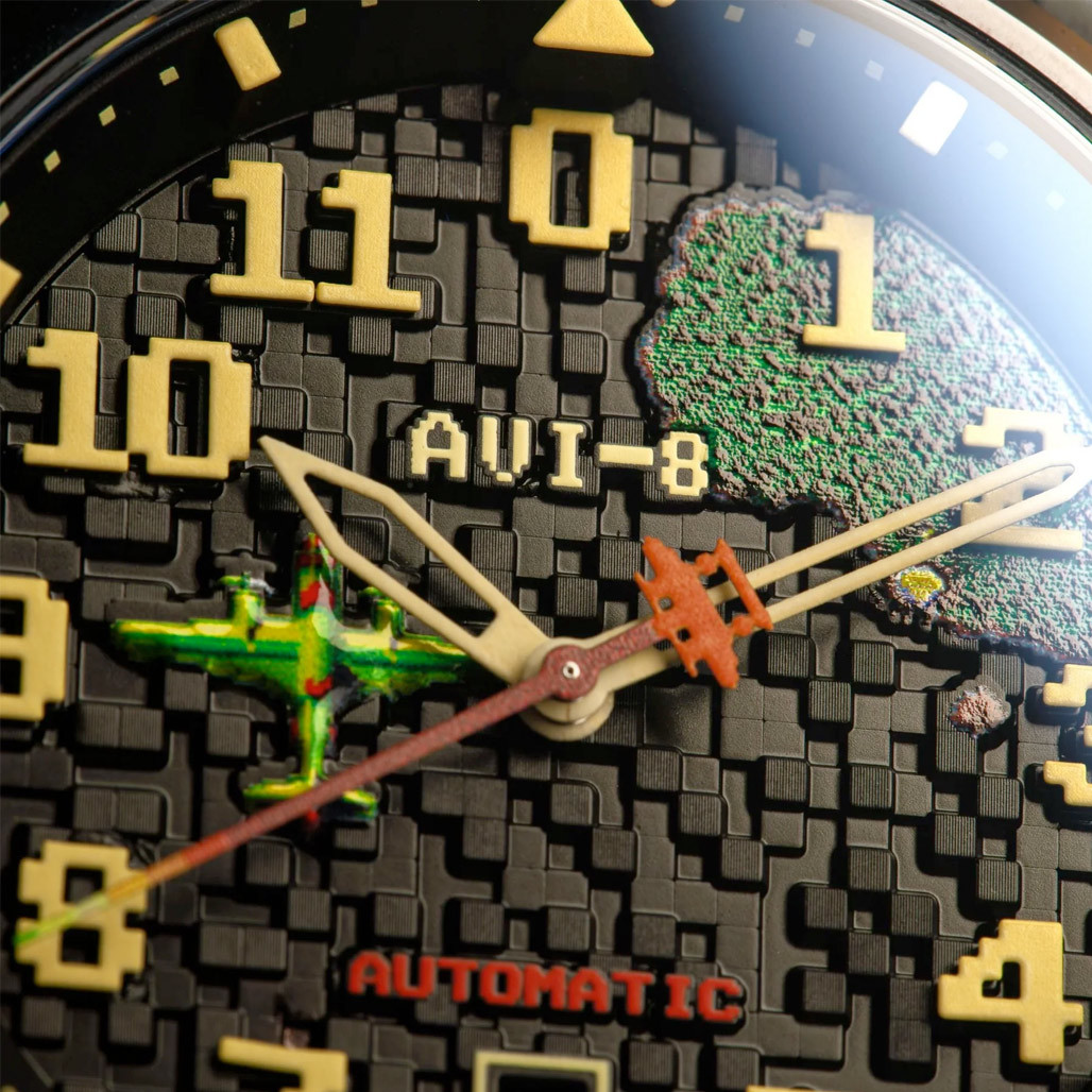 AVI-8 FLYBOY Capcom 1942 Automatic Pixel LE Silver Ace #AV-4121-11