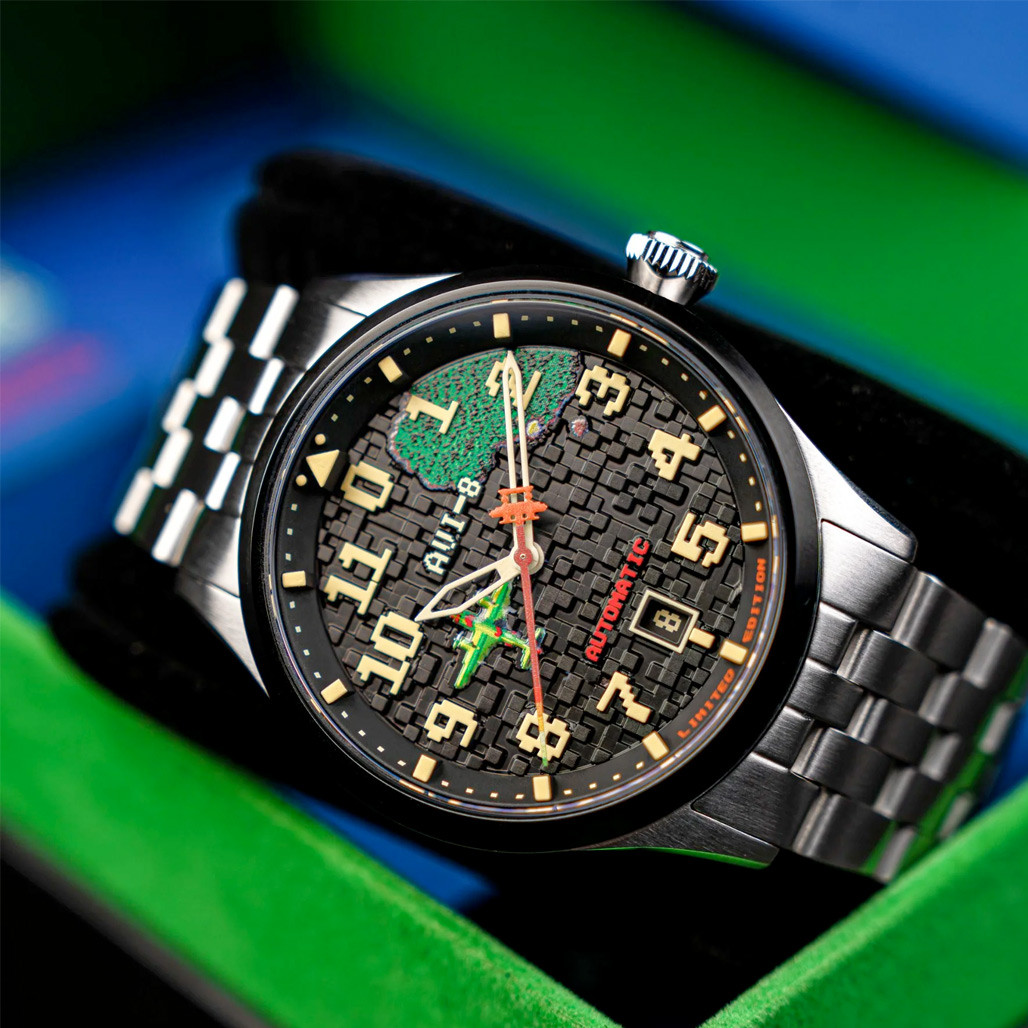 AVI-8 FLYBOY Capcom 1942 Automatic Pixel LE Silver Ace #AV-4121-11