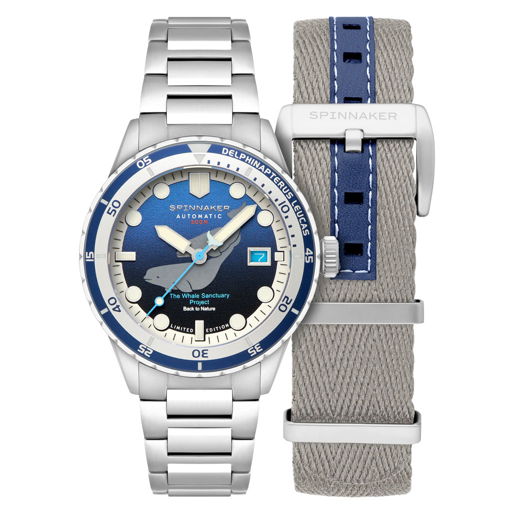 Spinnaker Hass Automatic Whale Sanctuary Project LE Blue Dial #SP