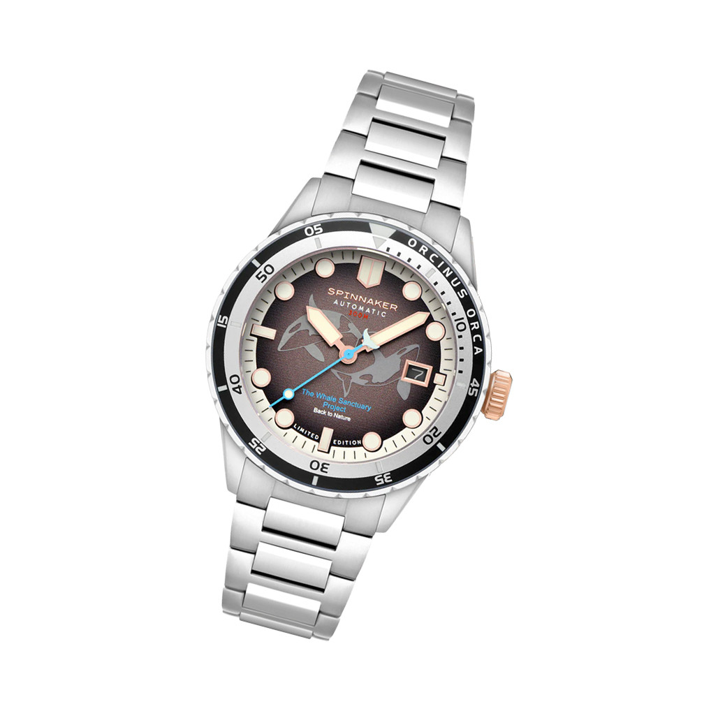 Spinnaker Hass Automatic Whale Sanctuary Project LE Black Dial #SP