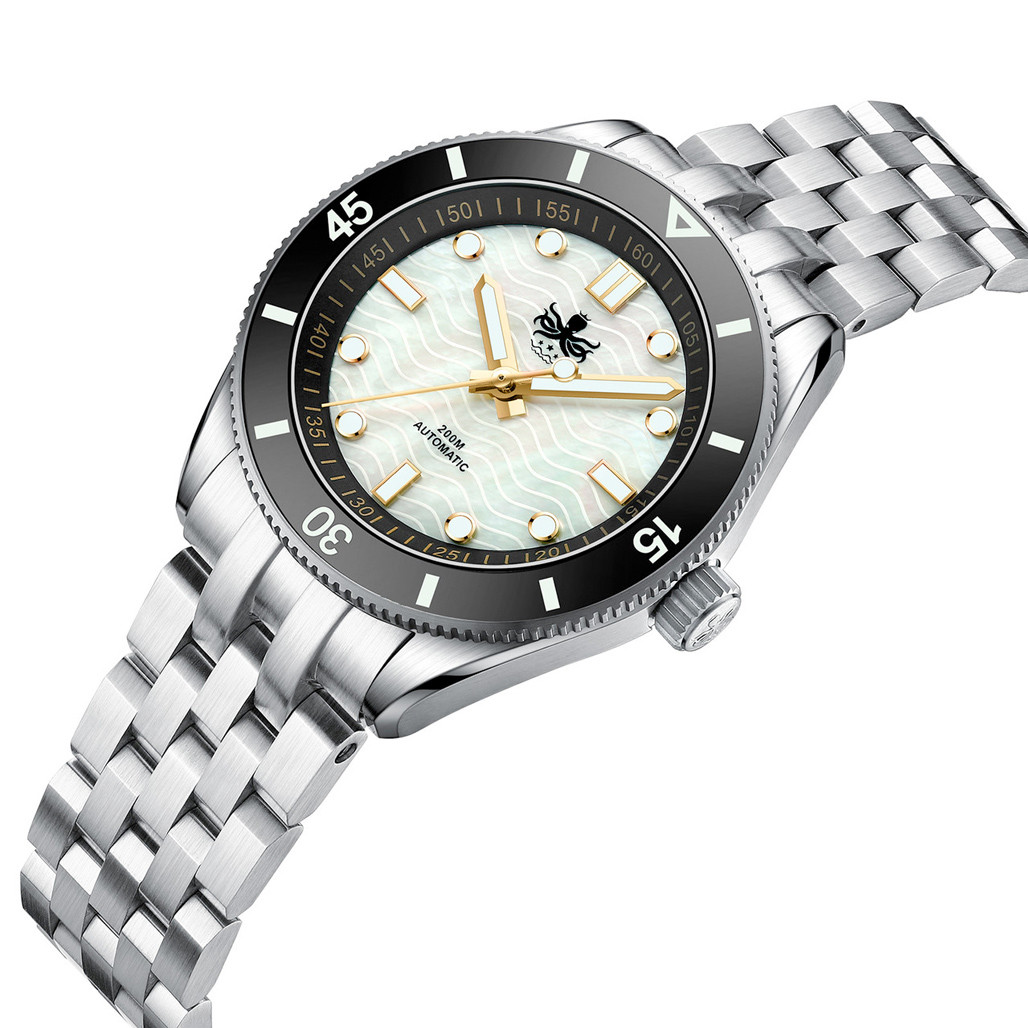 PHOIBOS Wave Master Automatic Dive Watch MOP No Date #PY053DN