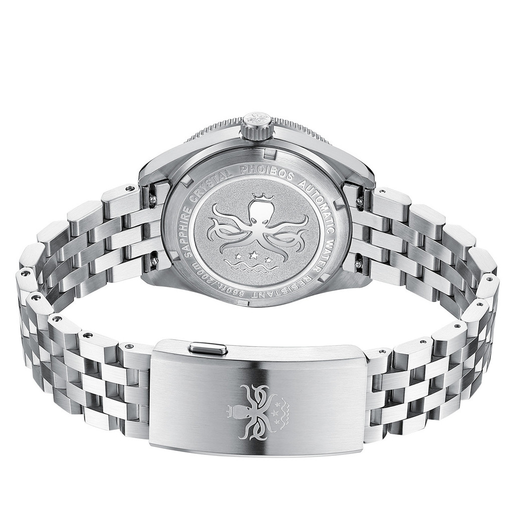 PHOIBOS Wave Master Automatic Dive Watch Dark Blue Aventurin No