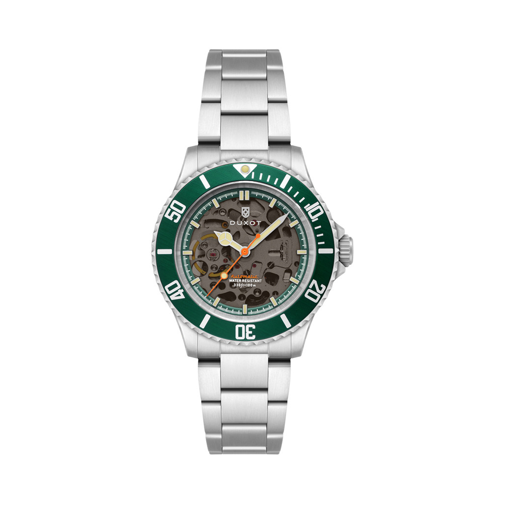 Duxot Atlantica Skeleton Automatic Green #DX-2067-33