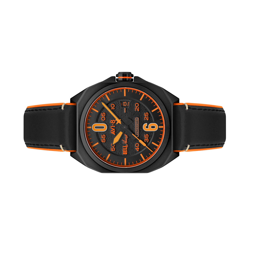 AVI-8 Bell X-1 Machbuster Automatic Jet Black Dial #AV-4115-04