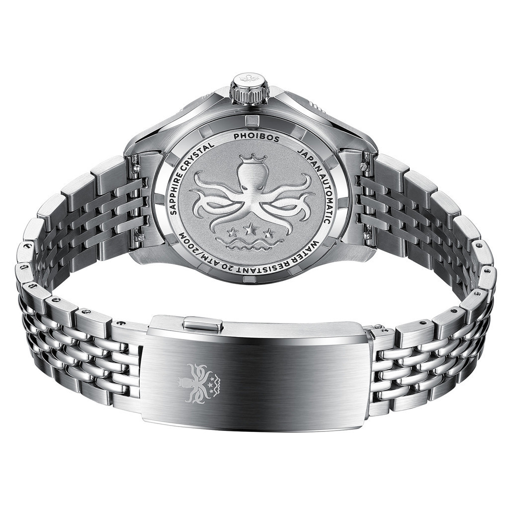 PHOIBOS Delphinus Automatic Dive Watch with Natural Amazonite