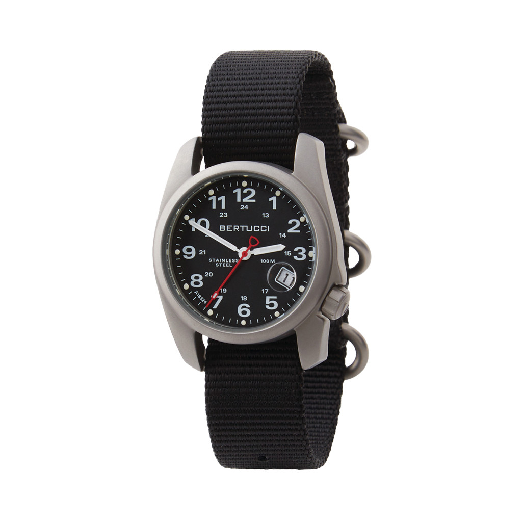 Bertucci A-1S Super Field Watch with Black Nylon Strap #10600