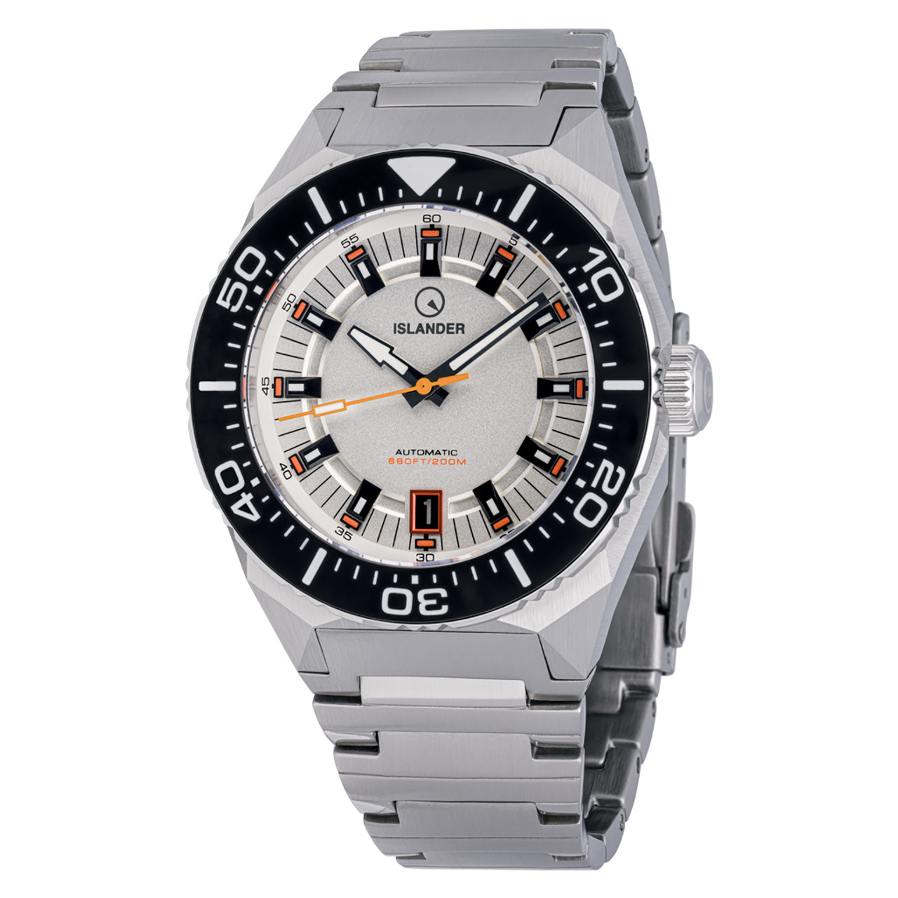 Islander Kings Point Dive Watch with Metallic White Dial #ISL-269