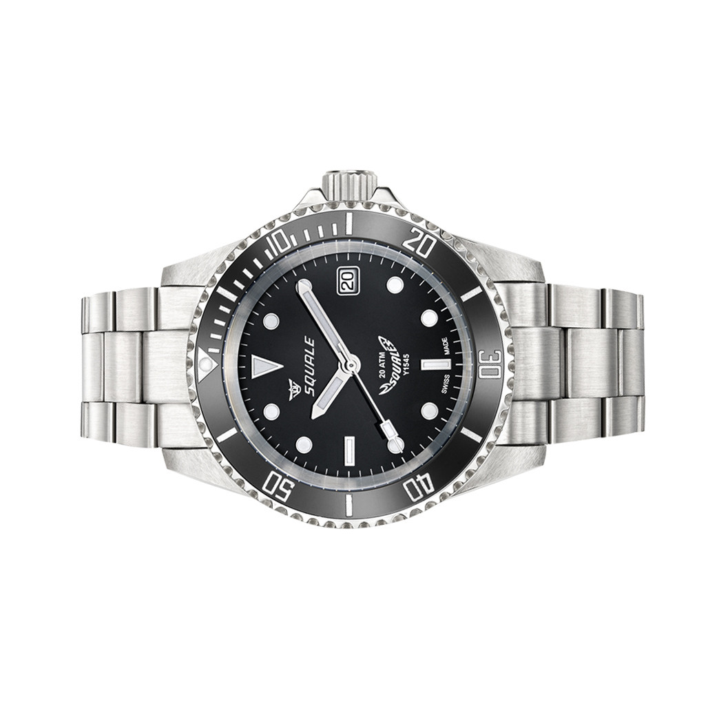 Squale Swiss Automatic Dive watch with Black Dial #Y1545SILVE.AC