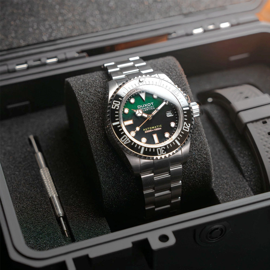 Duxot Atlantica Deep Dive Automatic Limited Edition Emerald Green