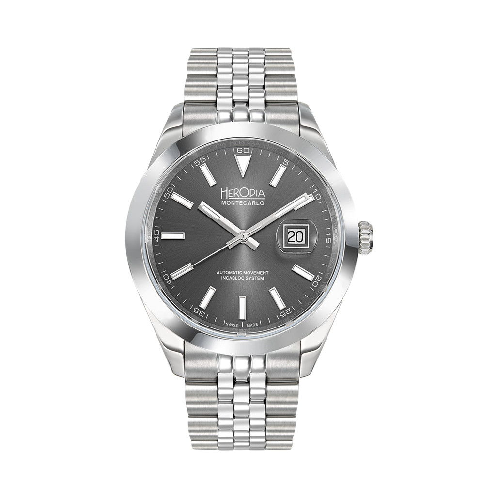 h*o様 サンローランパリ Herodia Monte Carlo Swiss Watch with Sunburst Anthracite Dial