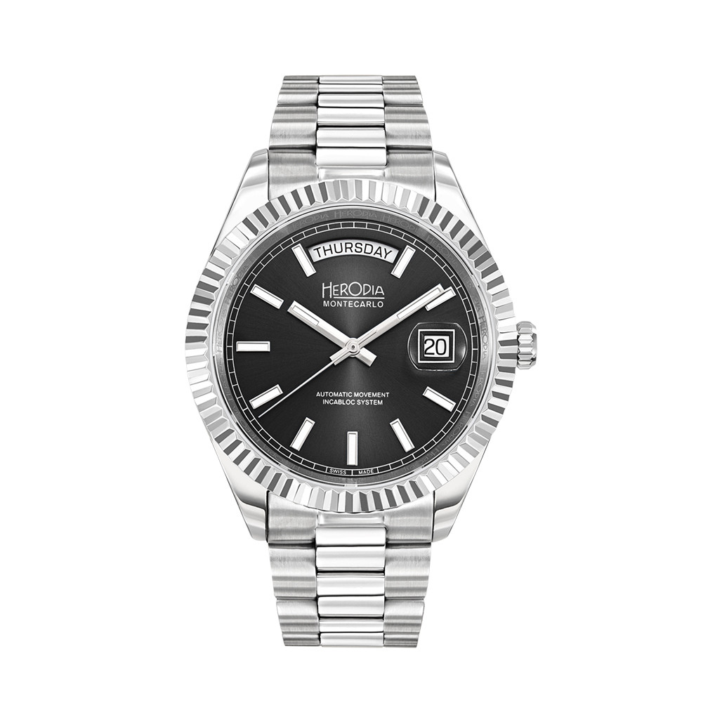 manaricoです Herodia Monte Carlo Full Day Swiss Watch with Matte Black Dial