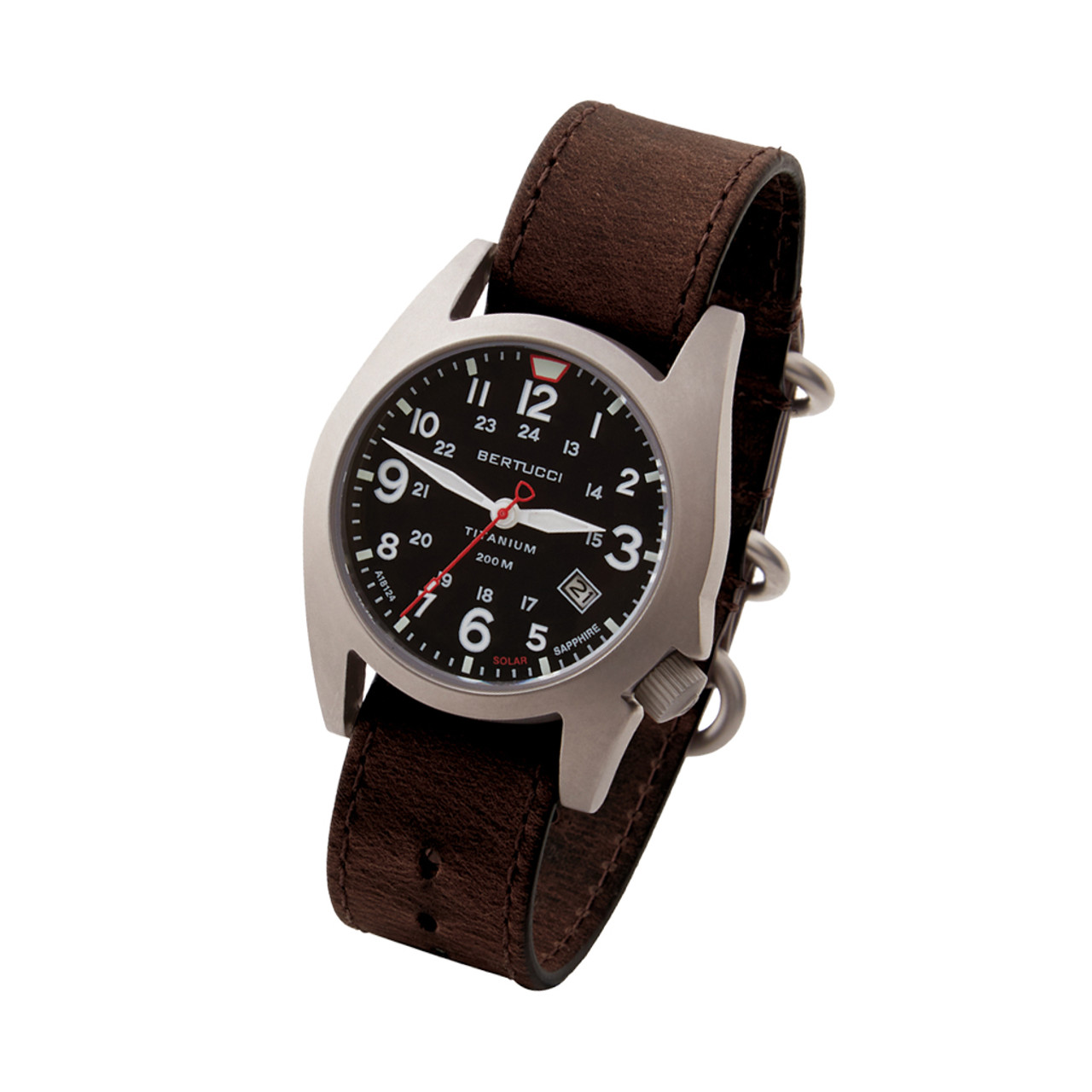 Bertucci A-7T Retrospec Solar Titanium Field Watch with