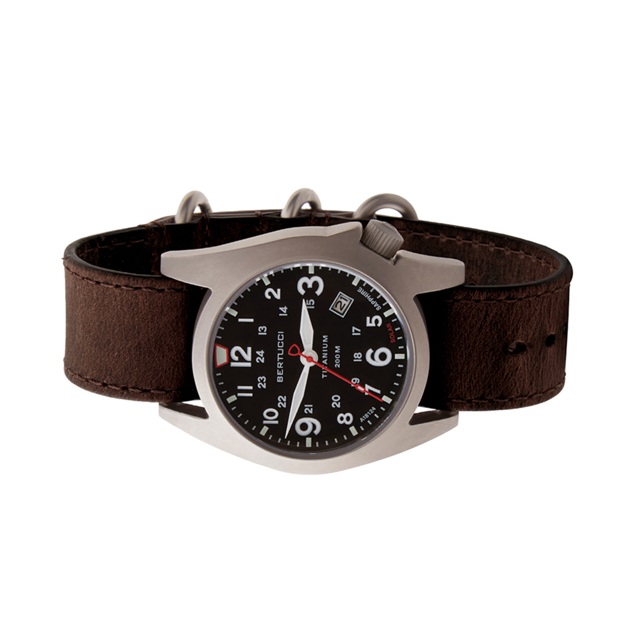Bertucci A-7T Retrospec Solar Titanium Field Watch with