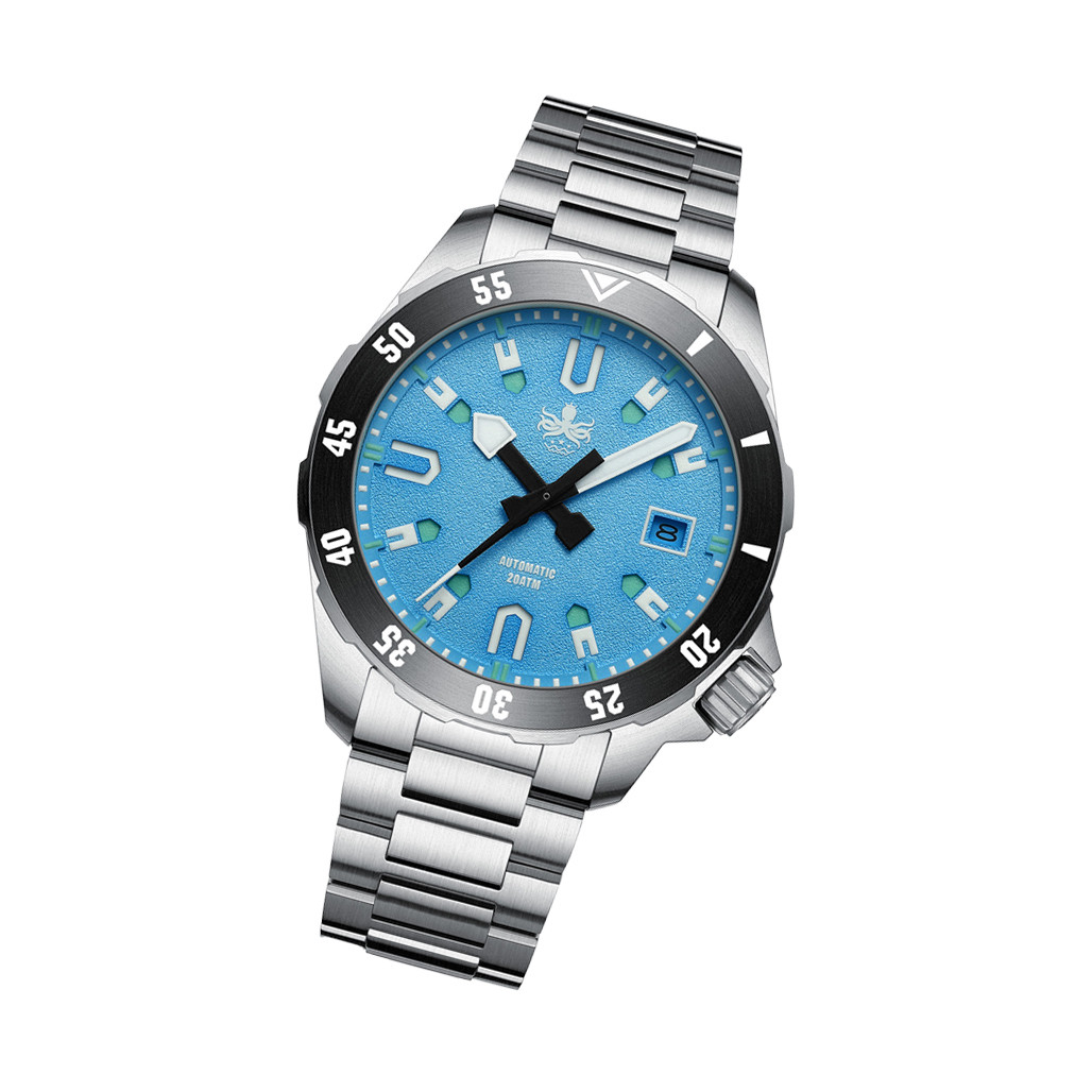PHOIBOS APOLLO 200M Automatic Diver With Matte Blue Dial #PY056B