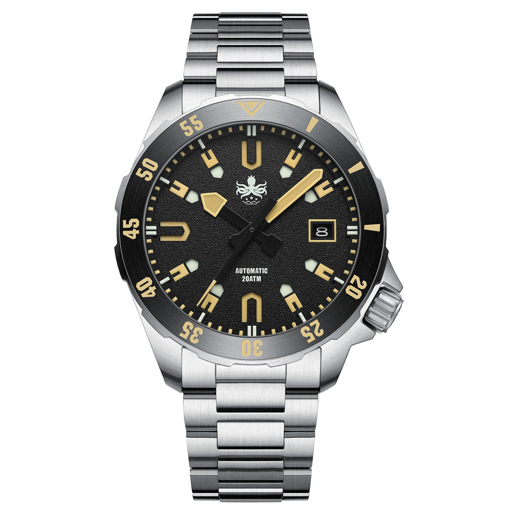 PHOIBOS APOLLO 200M Automatic Diver With Matte Black Dial #PY056C