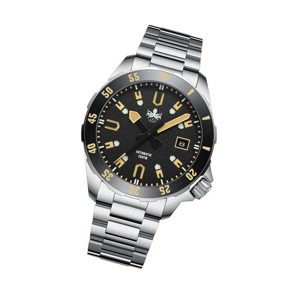 PHOIBOS APOLLO 200M Automatic Diver With Matte Black Dial #PY056C