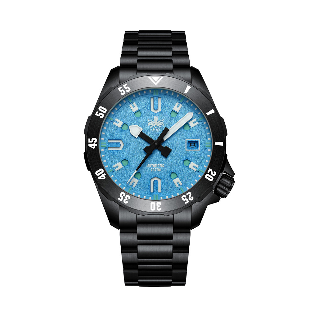 PHOIBOS APOLLO DLC 200M Automatic Diver With Matte Blue Dial #PY056BX