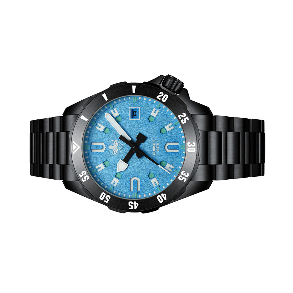 PHOIBOS APOLLO DLC 200M Automatic Diver With Matte Blue Dial #PY056BX