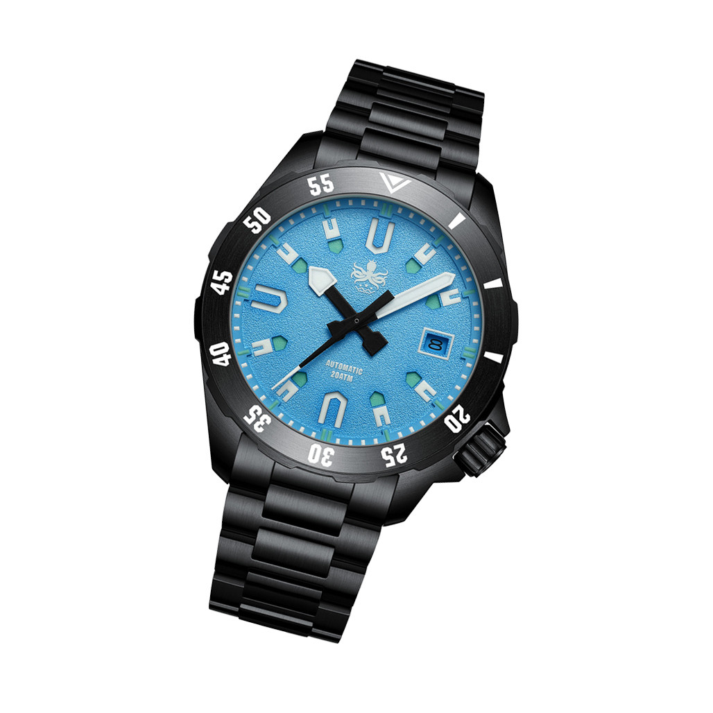 PHOIBOS APOLLO DLC 200M Automatic Diver With Matte Blue Dial #PY056BX