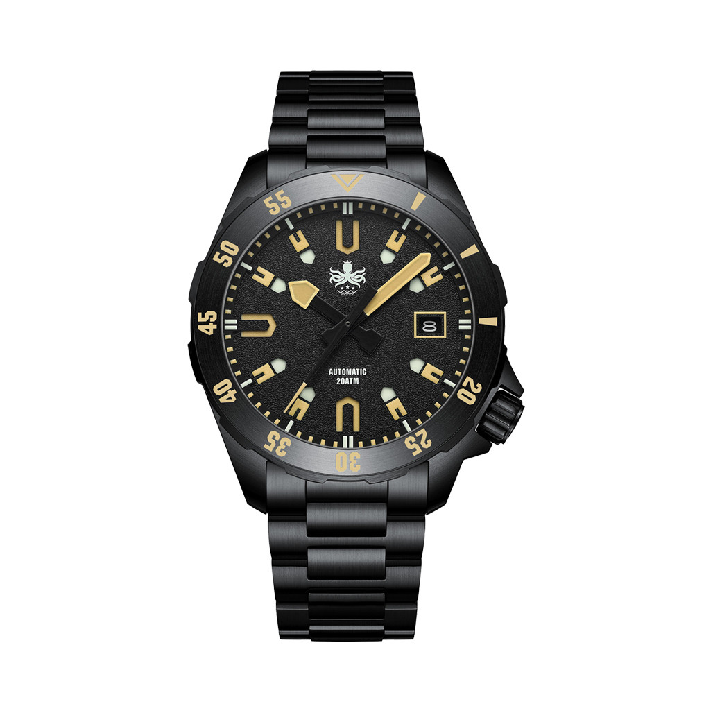 PHOIBOS APOLLO DLC 200M Automatic Diver With Matte Black Dial #PY056CX