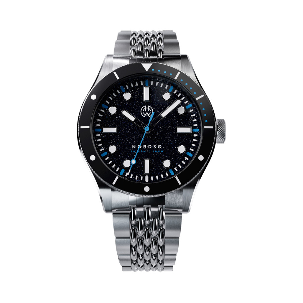 Henry Archer Nordso Aventurine Automatic Watch with Ad Astra Dial