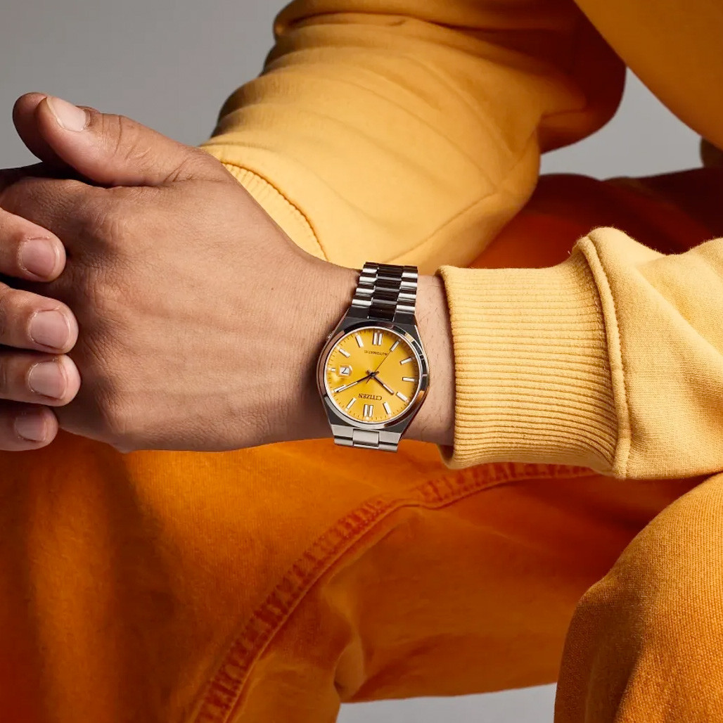 Citizen Tsuyosa Sports Automatic with Sunray Yellow Dial #NJ0150-56Z