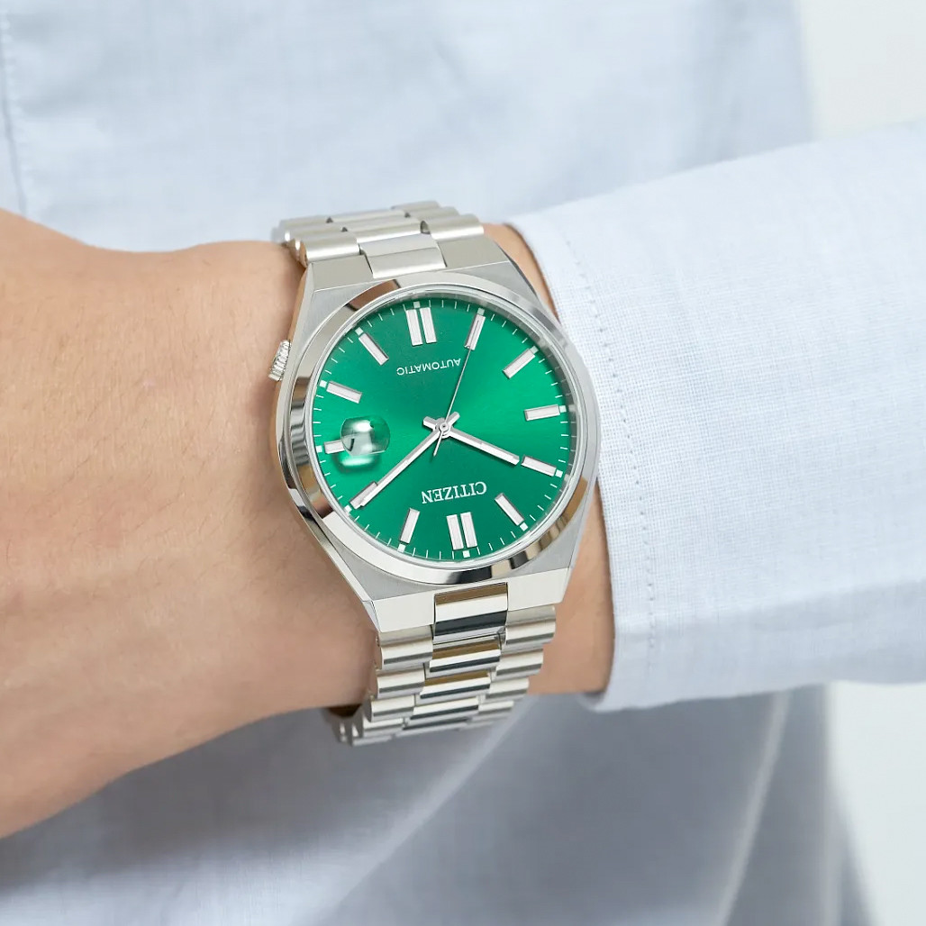 Citizen Tsuyosa Automatic with Sunray Green Dial #NJ0150-56X