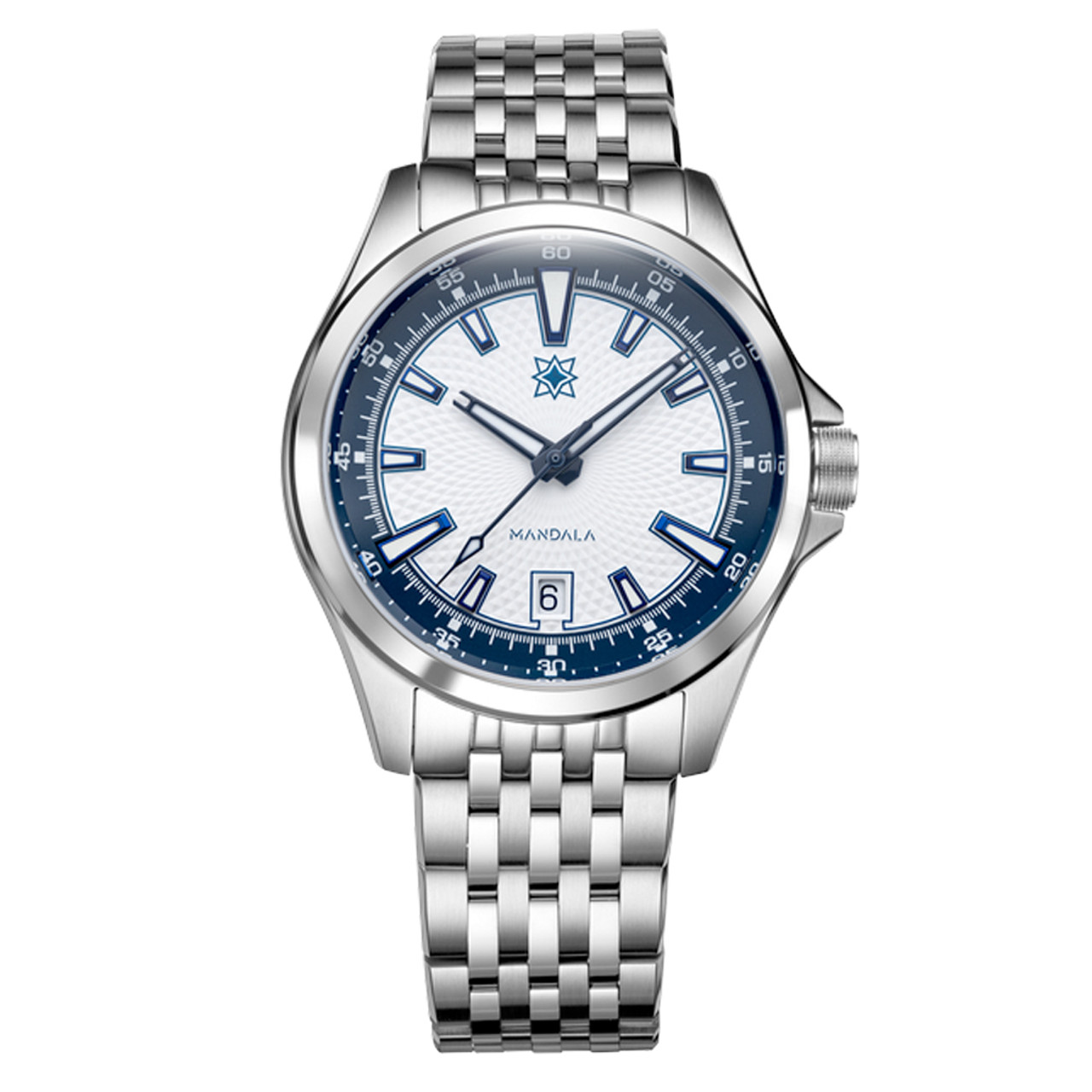 MAO　0517 Second Hour Mandala Mk3 Watch with White & Blue Dial #SEC-HOU-10