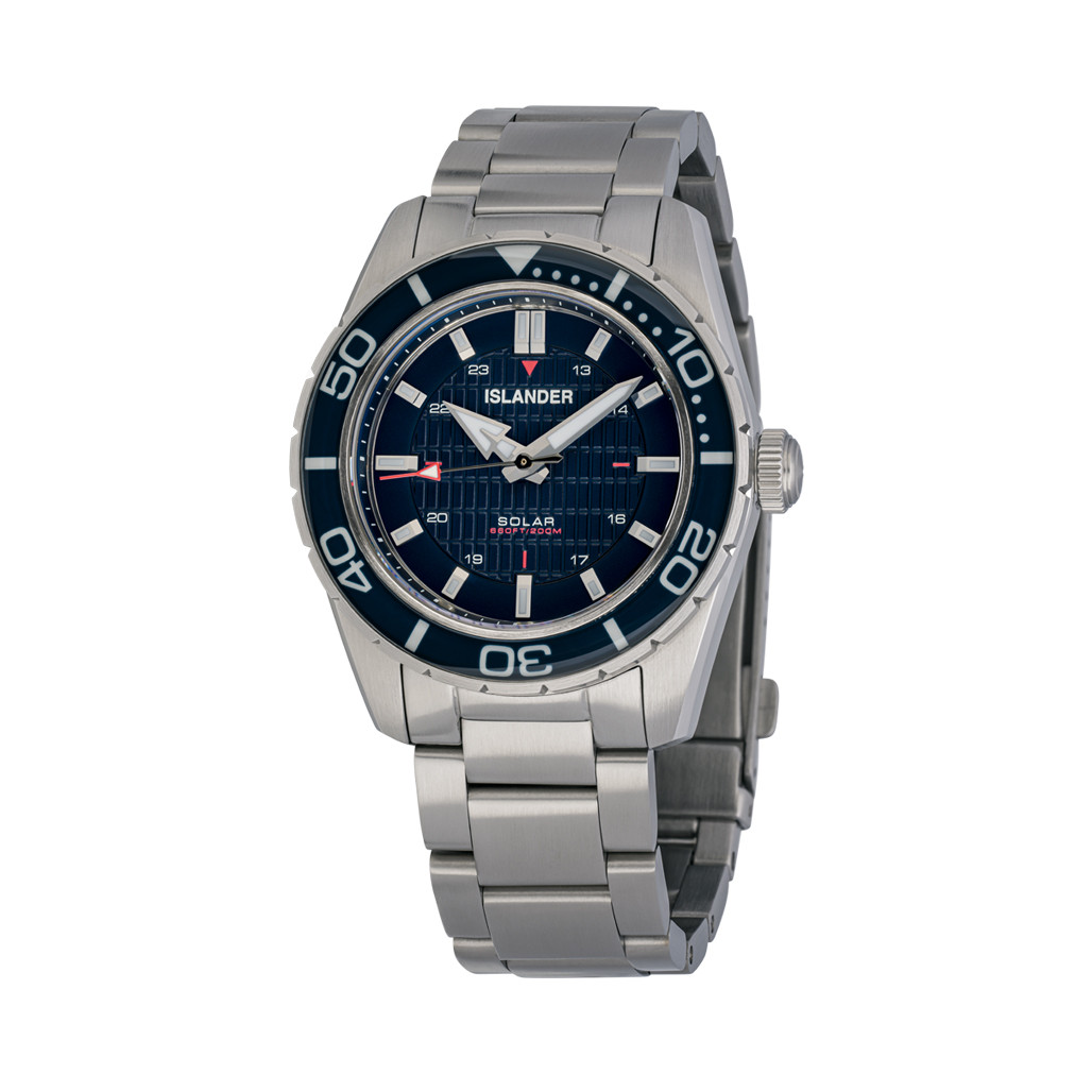 Islander Saltaire 38mm Solar Dive Watch with Marine Blue Dial #ISL-279