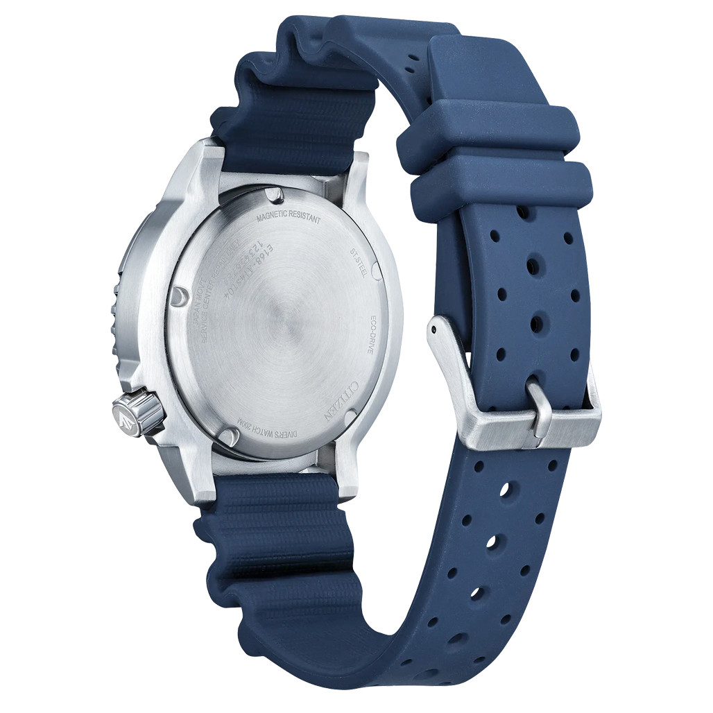 Citizen Eco-Drive Promaster Dive Watch with Orange Dial and Rubber