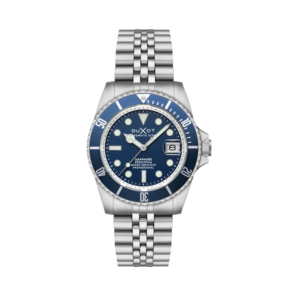 Duxot Atlantica Automatic Dive Watch with Saxe Blue Dial #DX-2057-BB