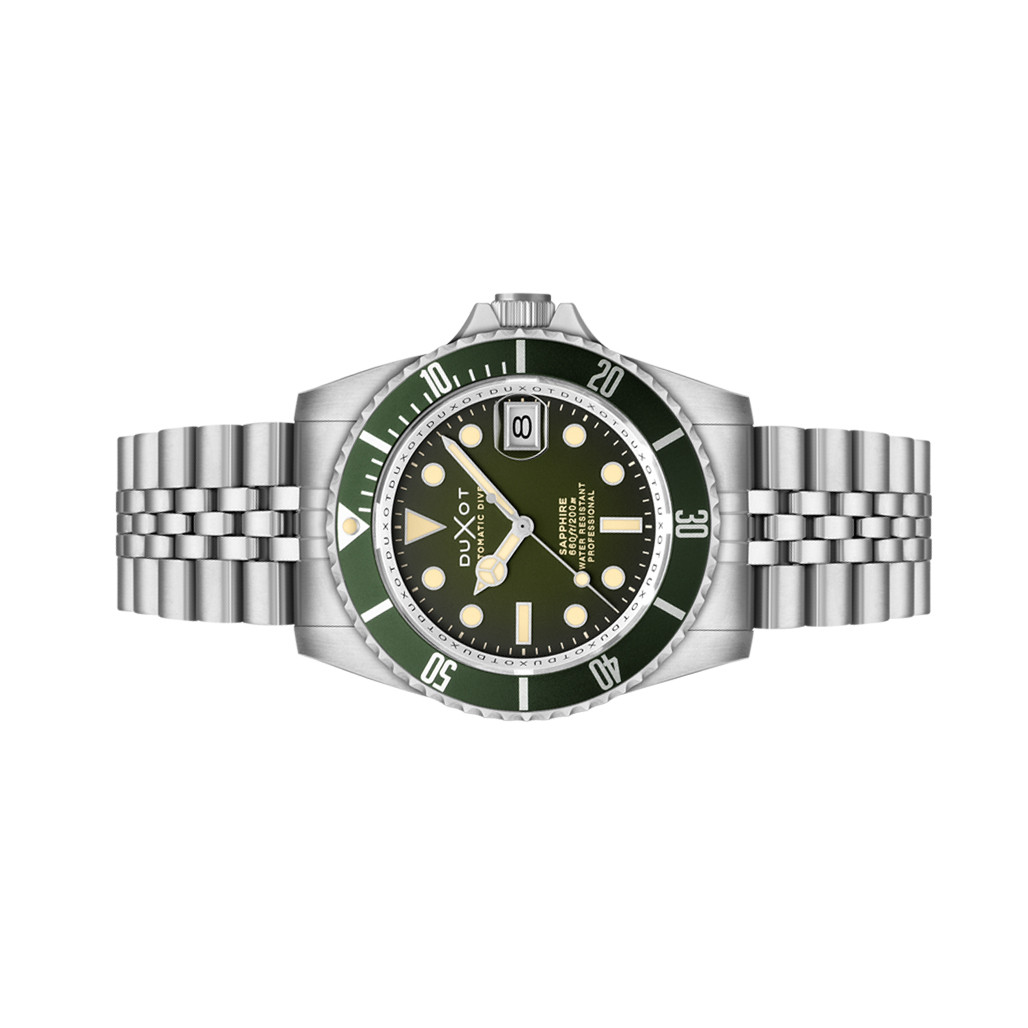 Duxot Atlantica Automatic Dive Watch with Hunter Green Dial #DX