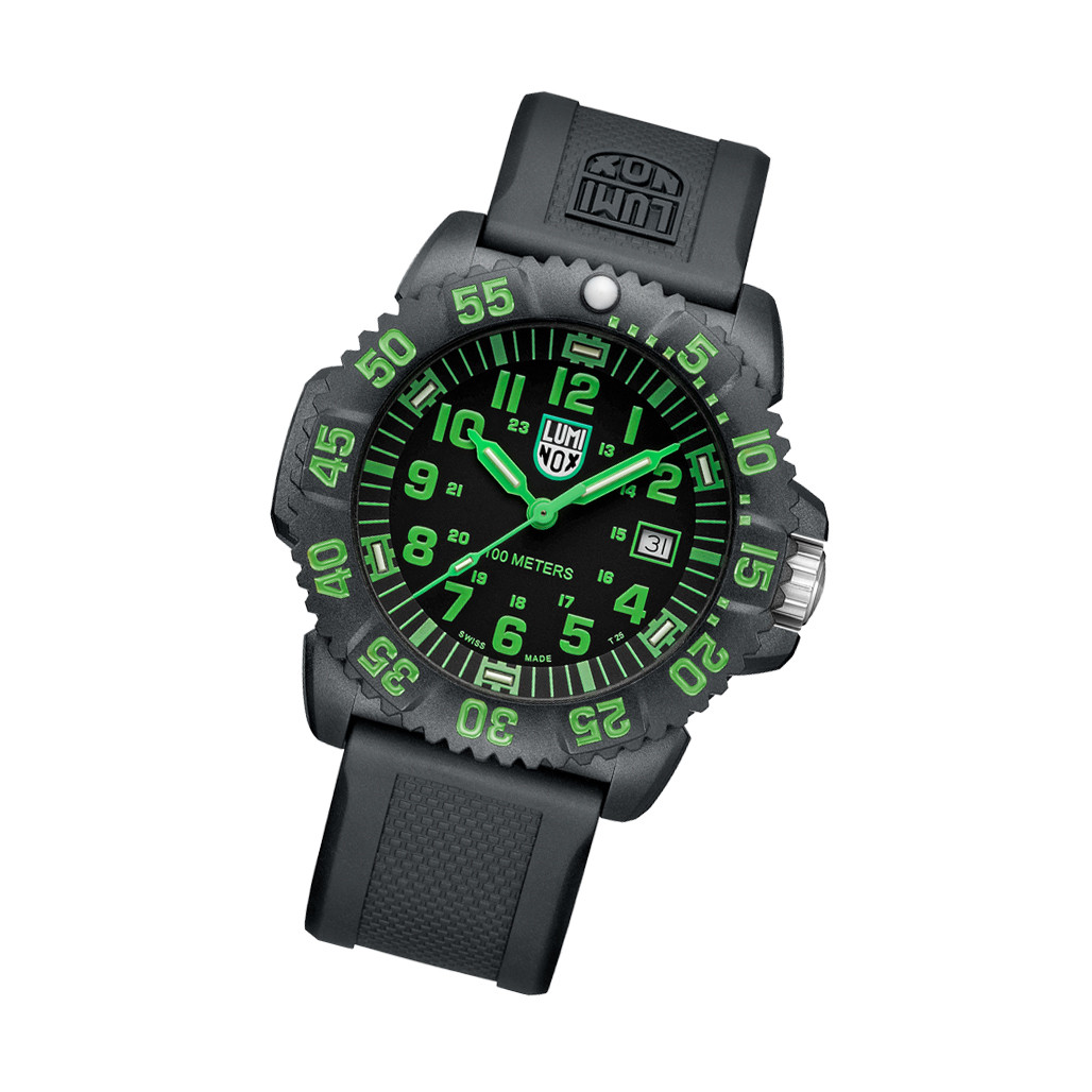 Luminox G Sea Lion Black & Green Tritium Watch #X2.2067