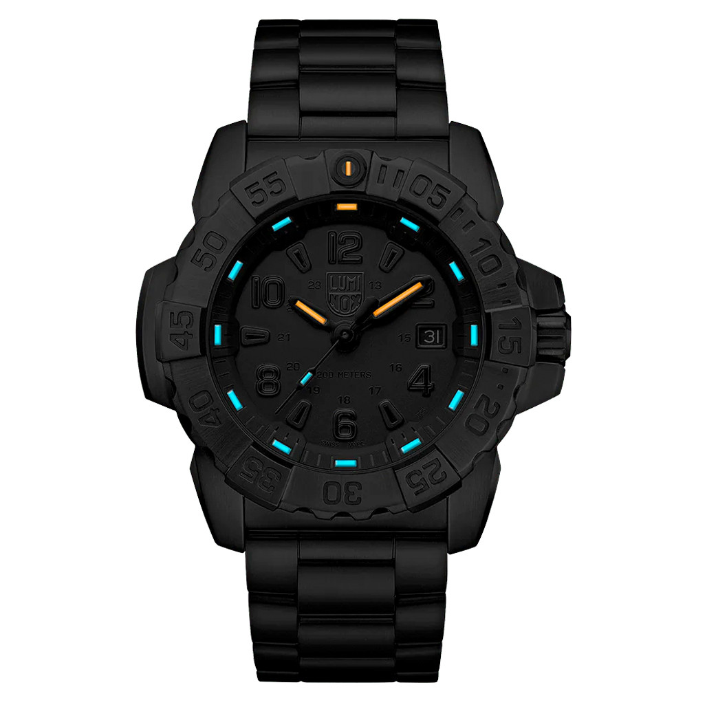 Luminox Navy SEAL Steel Blackout Tritium Dive Watch #XS.3252.BO.L