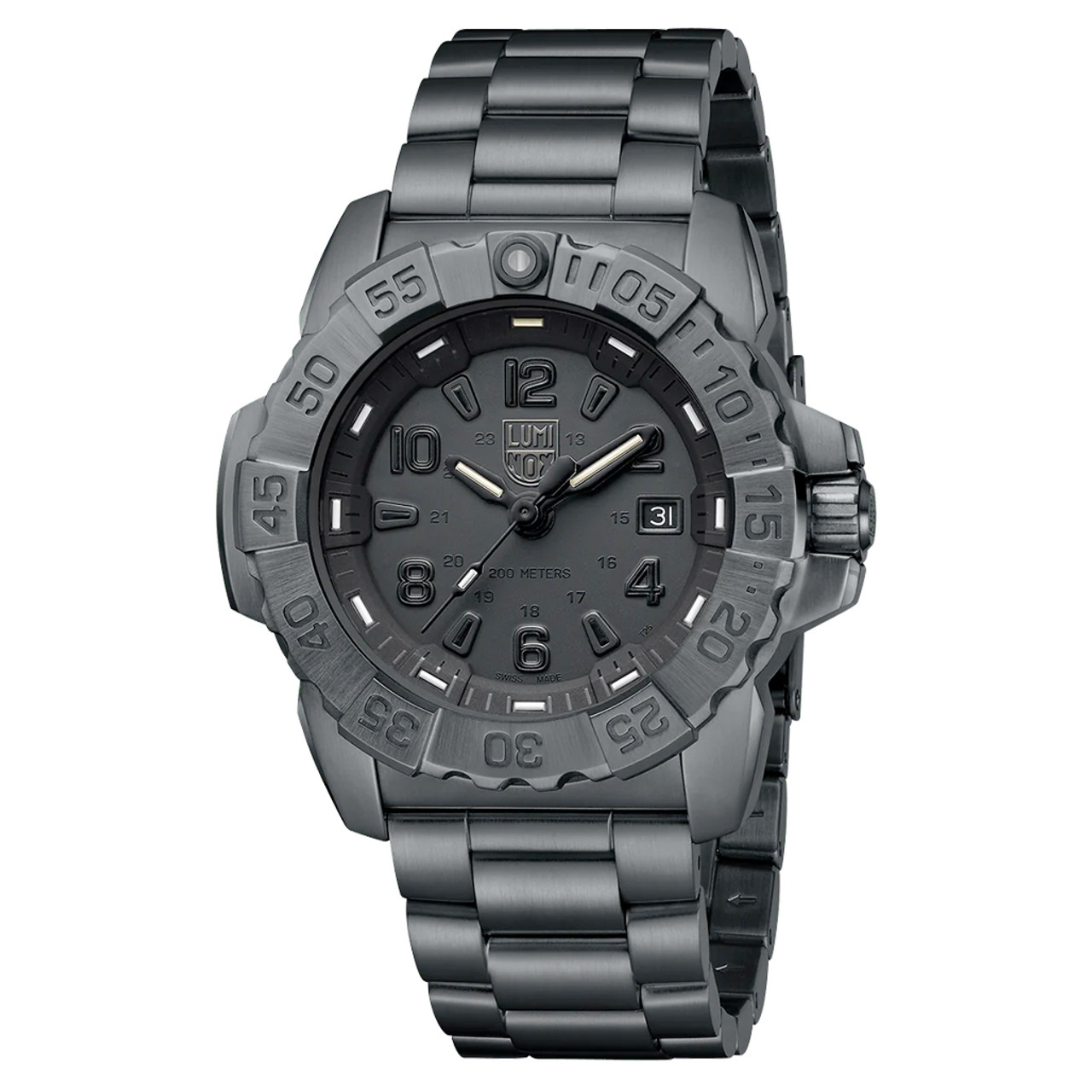 Luminox Navy SEAL Steel Blackout Tritium Dive Watch