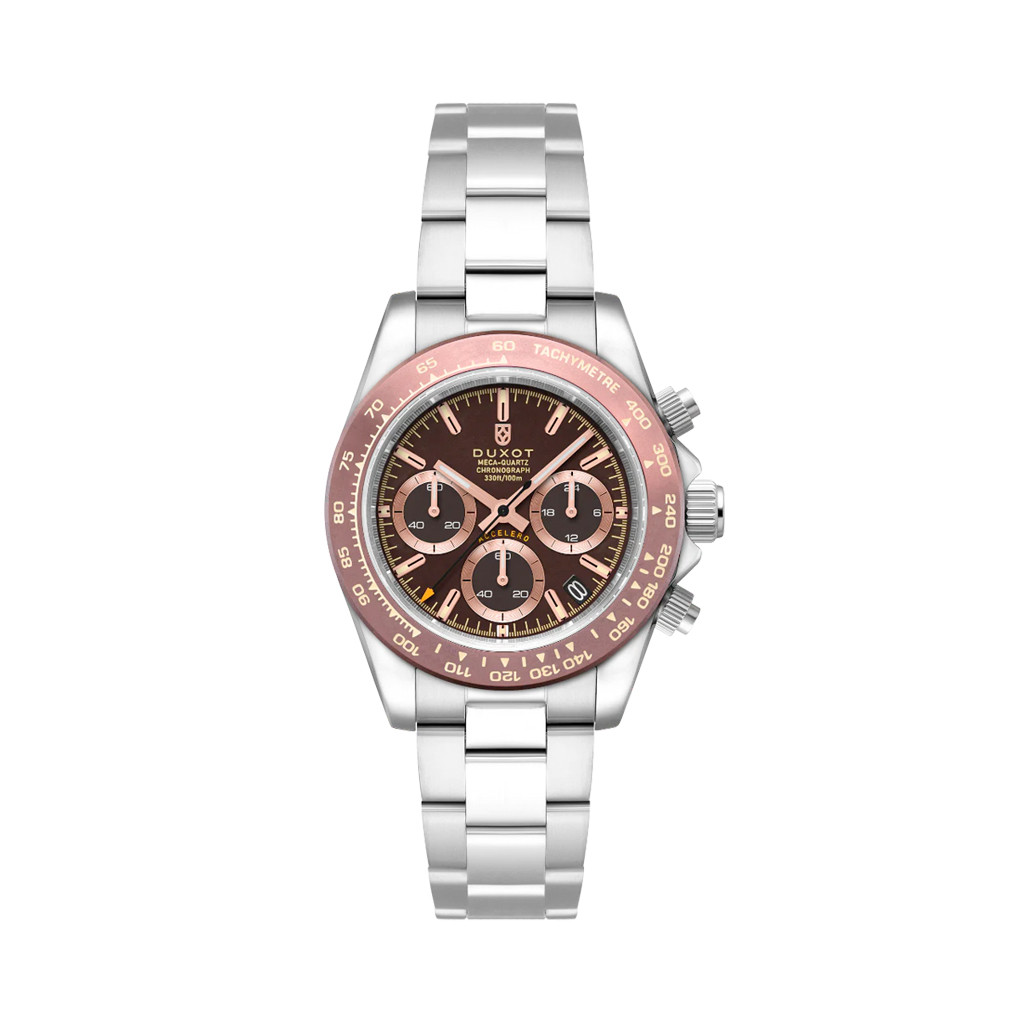 Duxot Accelero Chronograph with Chestnut Brown Dial #DX-2065-44