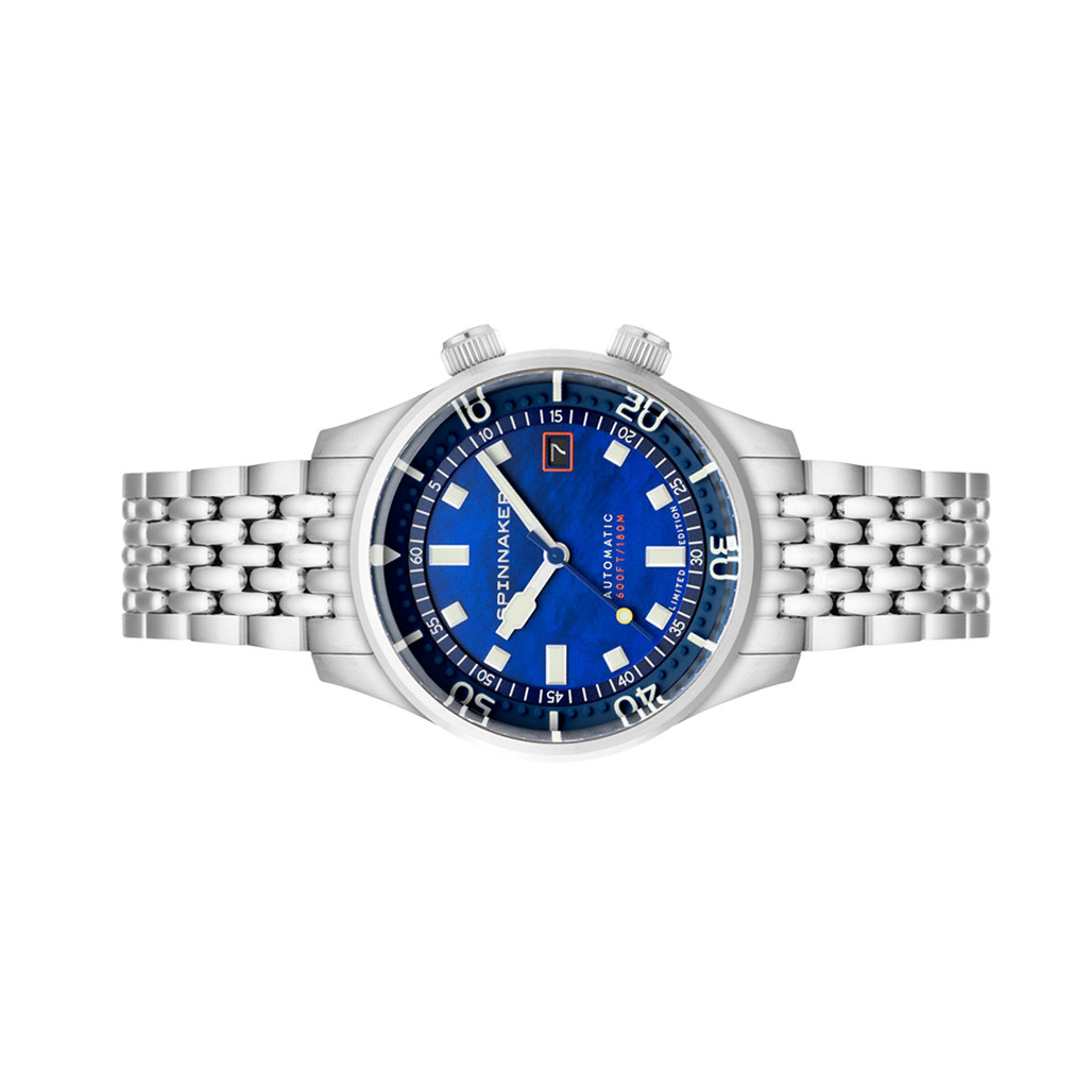 Spinnaker Bradner LE Pearl Diver Indigo Mirage Watch #SP-5158-33