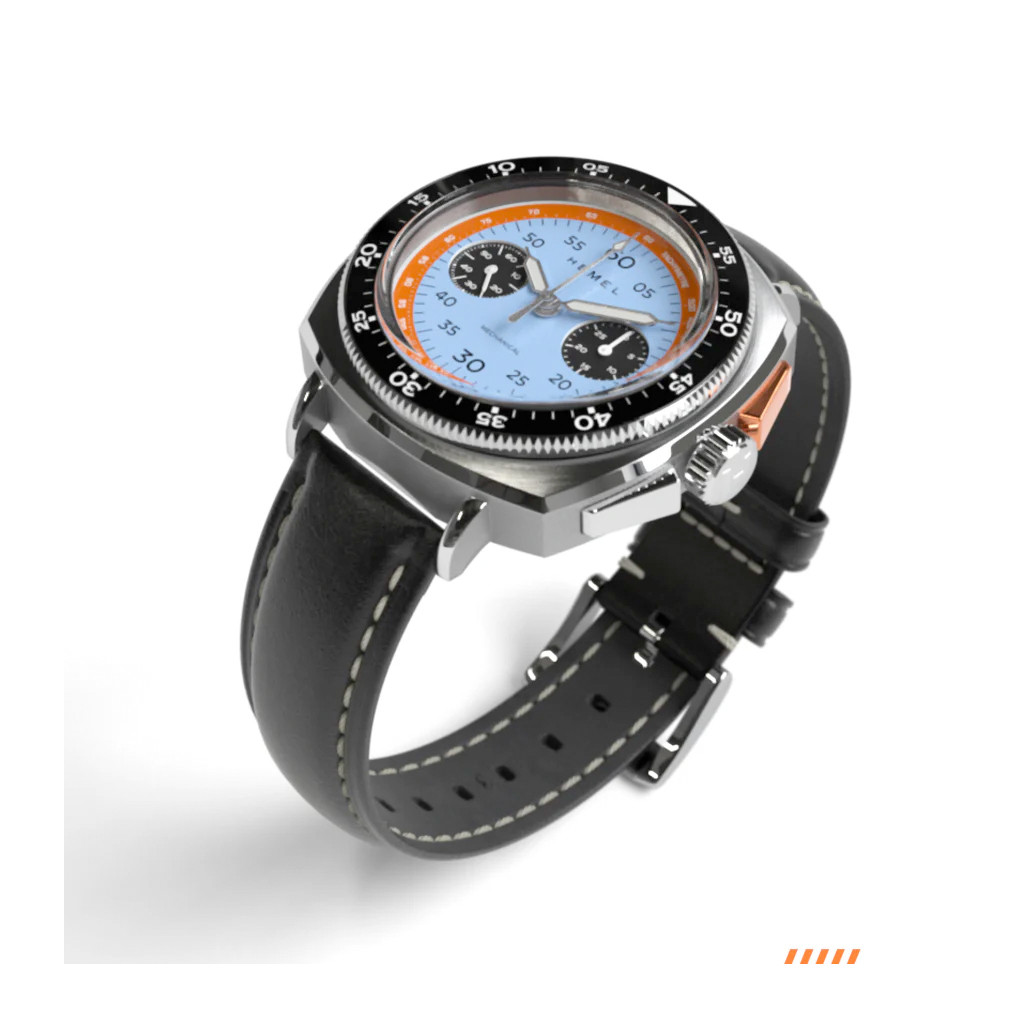 Hemel Sky Racer Mechanical Chronograph with Classic Blue Dial #HF37CBL