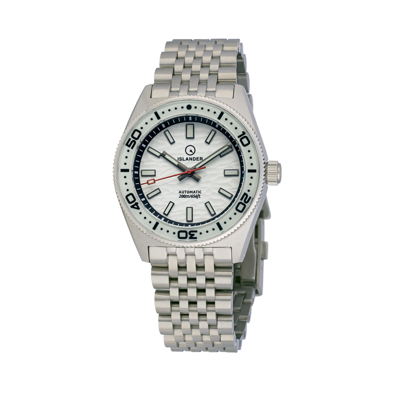 Islander Northport 37mm Automatic Watch with White Ripple
